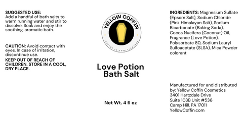 Love Potion Bath Salts - 4 oz