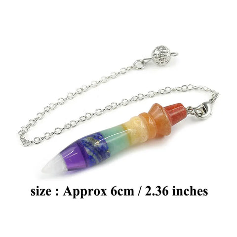 Natural Stone Egyptian Crystal Pendulum - Divination and Reiki