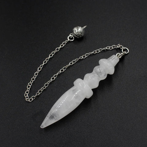 Natural Stone Egyptian Crystal Pendulum - Divination and Reiki