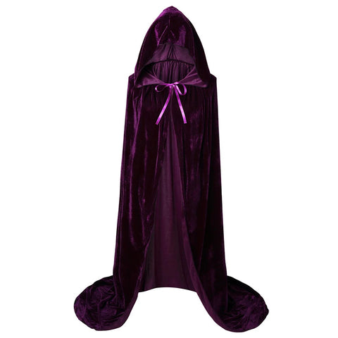 Hocus Pocus Sanderson Sisters Witch Cloak – Hooded Cosplay Costume for Adults & Kids