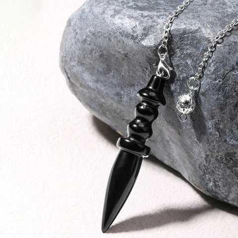 Natural Stone Egyptian Crystal Pendulum - Divination and Reiki