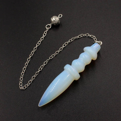 Natural Stone Egyptian Crystal Pendulum - Divination and Reiki