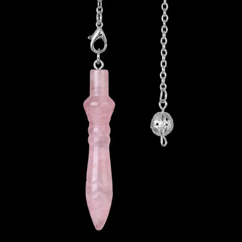 Natural Stone Egyptian Crystal Pendulum - Divination and Reiki