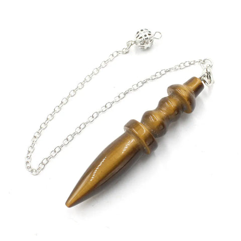 Natural Stone Egyptian Crystal Pendulum - Divination and Reiki