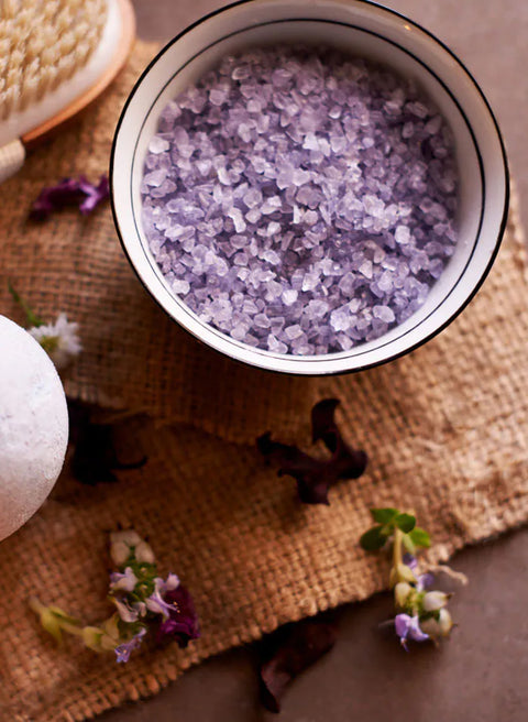 lavender twilight bath salt with epsom salt